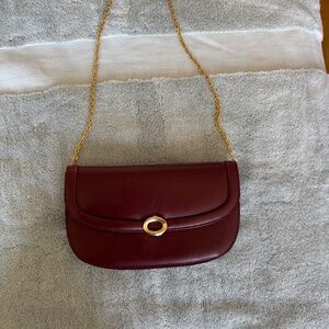 Lanvin Burgundy Chain Bag
